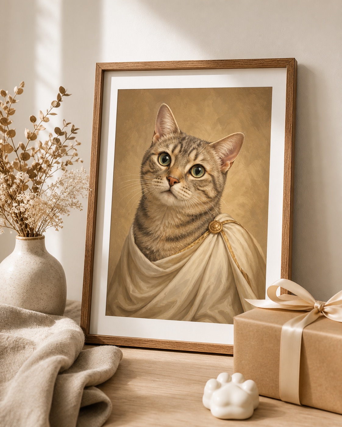 Custom cat portrait — personalized artwork from your photo